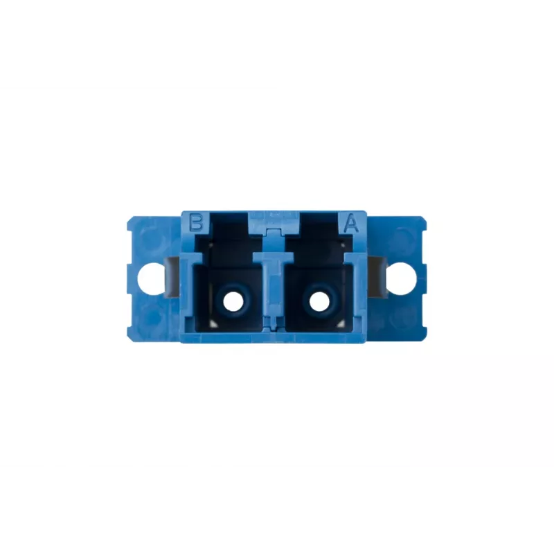 METZ CONNECT 15090074-I LC Duplex auf SC Simplex Hybrid LWL-Adapter, Single-Mode OS2, Blau