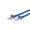 METZ BTR Netcom RJ45 Netzwerk-Patchkabel CAT 6A S/FTP 1,5 m Blau mit Rastnasenschutz 1308451544-E