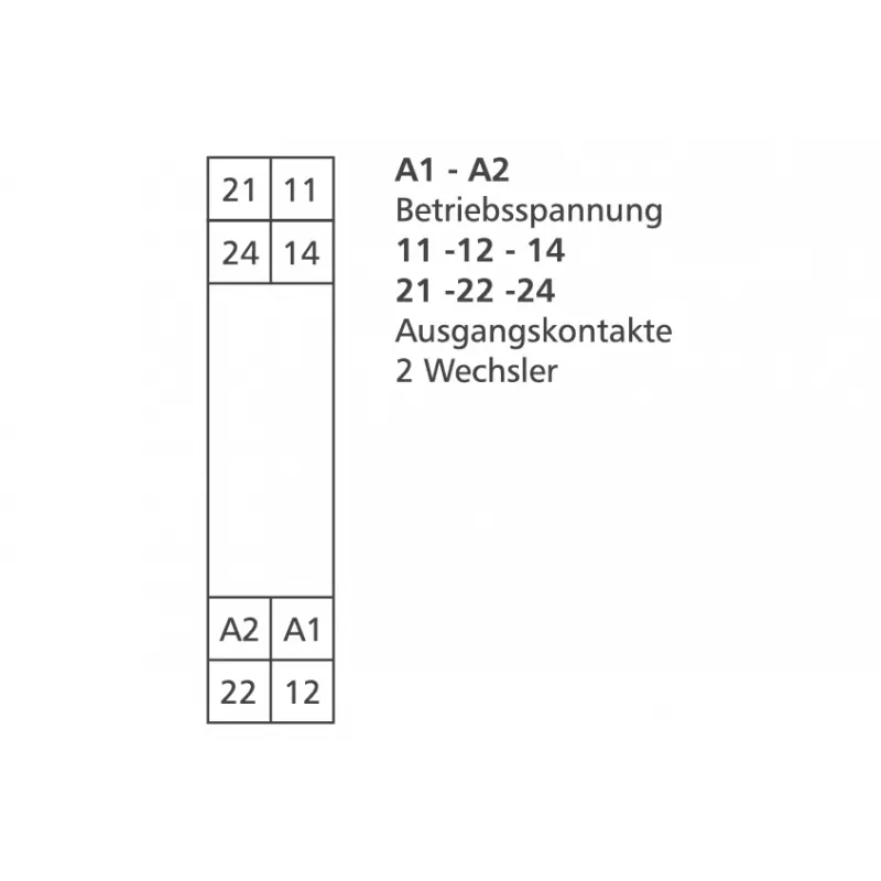 METZ CONNECT RM 21/21 230VAC Schnittstellenrelaismodul mit LED, 2 Wechslerkontakte, DIN-Schiene 11050705