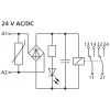 METZ CONNECT 11061913 Interface-Relais-Modul, 24 V AC Spule, 1 Wechsler, 6 A, Weiß
