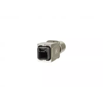 METZ BTR 14010850C0ME Industrielles IP67 V14 RJ45 Steckergehäuse, Push-Pull, leer
