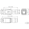 METZ BTR 14010850C0ME Industrielles IP67 V14 RJ45 Steckergehäuse, Push-Pull, leer