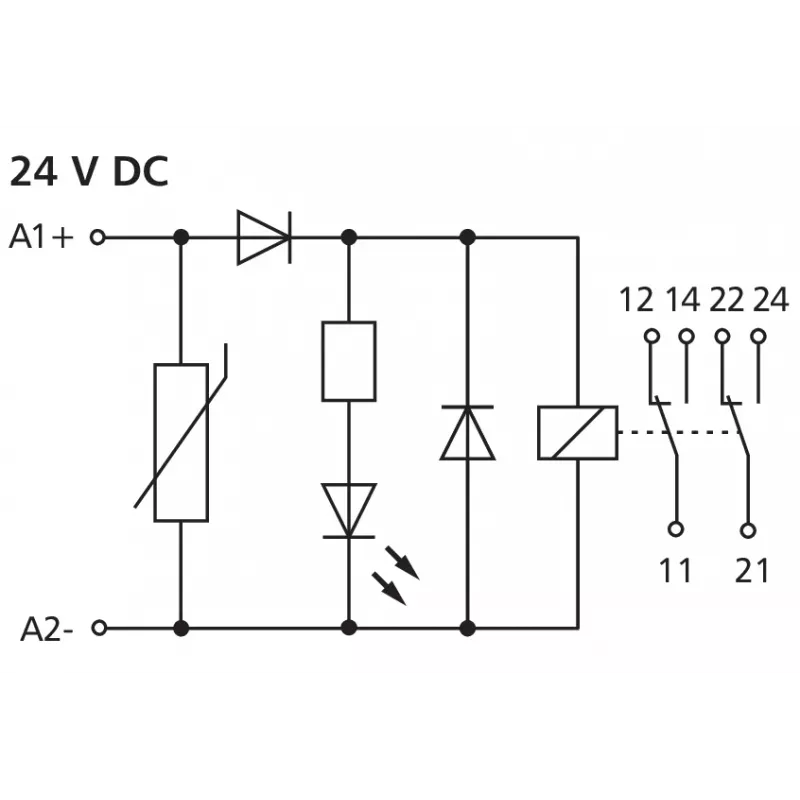 METZ CONNECT Koppelmodul 2-Draht KRA-M8/21-21 24DC (11061925)
