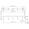 METZ BTR 130894-03-03-E 19 Zoll 1U Kabelmanagement-Panel, 75mm tief, RAL 7035 Lichtgrau