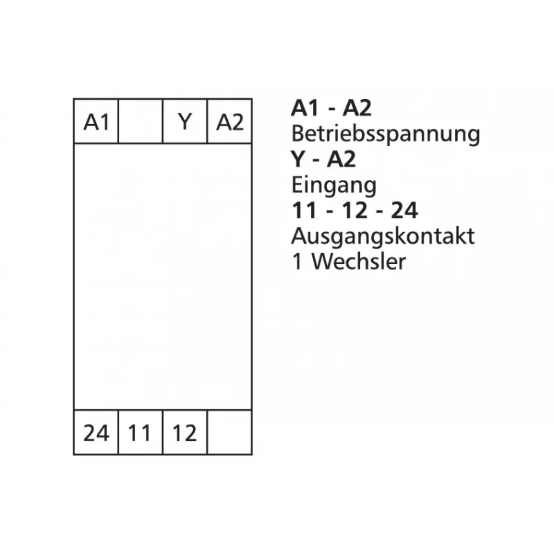 METZ CONNECT KRS-E08 3 24 V AC/DC Schnittstellenrelaismodul, 1 Wechsler, 8 A, DIN-Schiene 110673