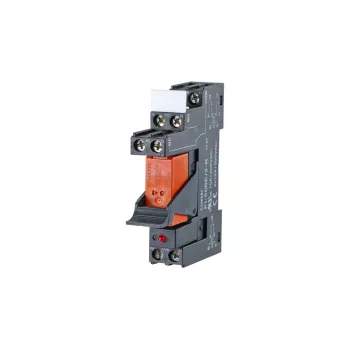 METZ CONNECT 11051005 Cat.6A geschirmtes RJ45 Keystone-Modul, werkzeugfrei, Schwarz/Orange