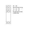 METZ CONNECT 11051005 Cat.6A geschirmtes RJ45 Keystone-Modul, werkzeugfrei, Schwarz/Orange