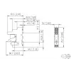 METZ CONNECT 11051005 Cat.6A geschirmtes RJ45 Keystone-Modul, werkzeugfrei, Schwarz/Orange