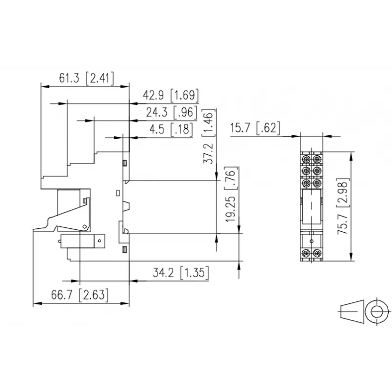 METZ CONNECT 11051005 Cat.6A geschirmtes RJ45 Keystone-Modul, werkzeugfrei, Schwarz/Orange
