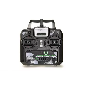 Absima SR4S 4-Kanal-Stick-Fernsteuerung 2,4 GHz mit Empfänger, Schwarz