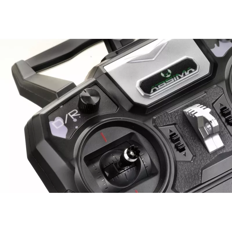 Absima SR4S 4-Kanal-Stick-Fernsteuerung 2,4 GHz mit Empfänger, Schwarz