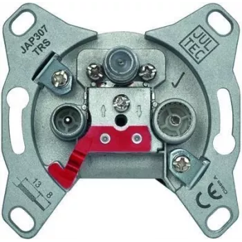 Jultec JAP307TRS programmierbare Einzelanschluss-Antennendose mit 7 dB Abzweigdämpfung für TV, Radio und SAT