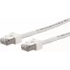 METZ CONNECT Ultraflex500 CAT 6 S/FTP Patchkabel, RJ-45 Stecker auf RJ-45 Stecker, 1,0 m, Weiß, halogenfrei 13084V1088-E