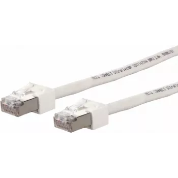 METZ CONNECT Ultraflex500 CAT 6 S/FTP Patchkabel, RJ-45 Stecker auf RJ-45 Stecker, 1,0 m, Weiß, halogenfrei 13084V1088-E