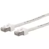 METZ CONNECT Ultraflex500 CAT 6 S/FTP Patchkabel, RJ-45 Stecker auf RJ-45 Stecker, 1,0 m, Weiß, halogenfrei 13084V1088-E