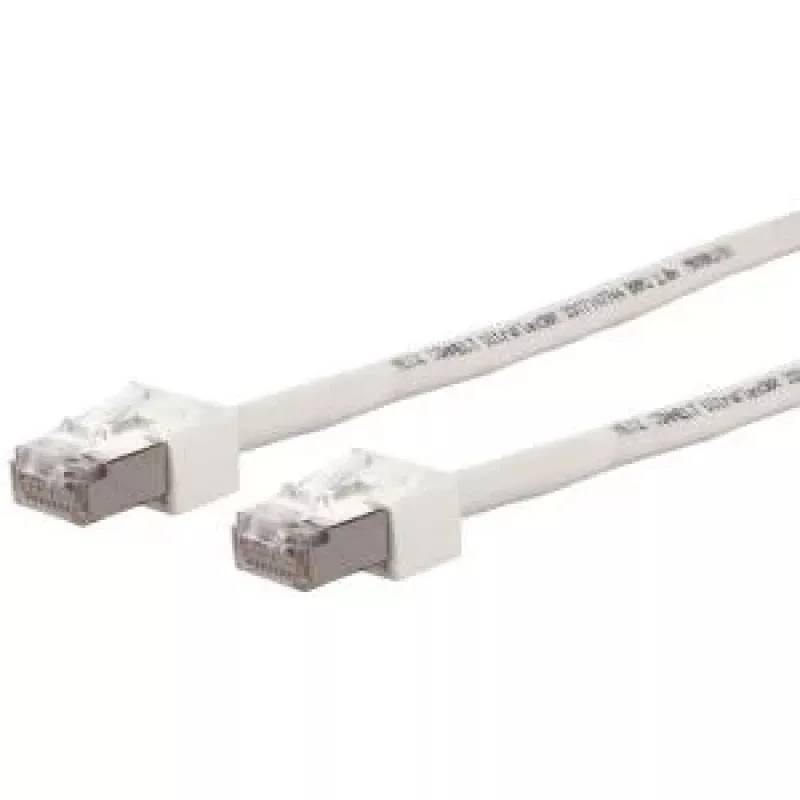 METZ CONNECT Ultraflex500 CAT 6 S/FTP Patchkabel, RJ-45 Stecker auf RJ-45 Stecker, 1,0 m, Weiß, halogenfrei 13084V1088-E