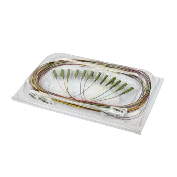 METZ BTR 150N1CO0020E OpDAT Pigtail SC-PC OM4 12 Farben 2,0m Multimode Faser G50/125