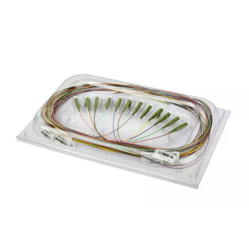 METZ BTR 150N1CO0020E OpDAT Pigtail SC-PC OM4 12 Farben 2,0m Multimode Faser G50/125