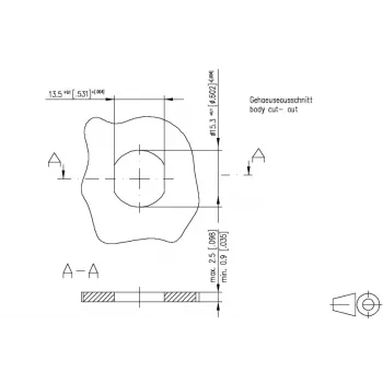 METZ CONNECT M12 BU8 371 - M12 Einbau-Dose, 8-polig, A-kodiert, Buchse, Rückseitenmontage, Lötstifte, IP67