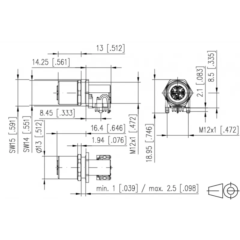 METZ Connect MMT471A315 8-polige PCB-Anschlussklemme Buchse, 3,5mm Rastermaß, Schraubanschluss, Grün