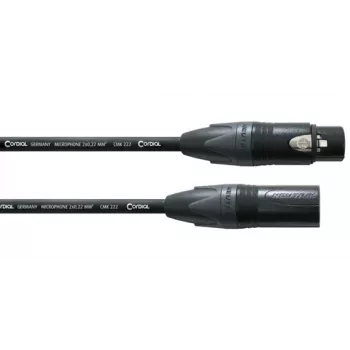 Cordial CPM 3 FM XLR Mikrofonkabel 3m Schwarz 11037