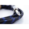 Cordial 14770 Mono-Klinken-Audiokabel 6,3 mm TS auf 6,3 mm TS 5 m Schwarz/Blau Textil