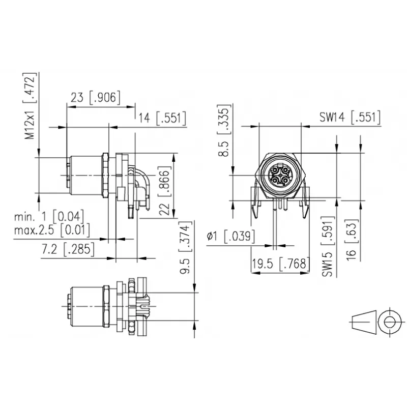 METZ MMT471A115 PCB-Buchse, 4-polig, 3,5 mm Rastermaß, Grün