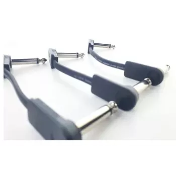 Cordial 14789 Mono-Audio-Patchkabel 6,3 mm TS Klinke auf 6,3 mm TS Klinke, 0,15 m, Schwarz