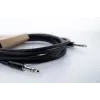 Cordial 14816 Stereo-Klinken-Audiokabel 6,3mm TRS auf 6,3mm TRS, 1,5m, Schwarz, Twisted Pair, PVC