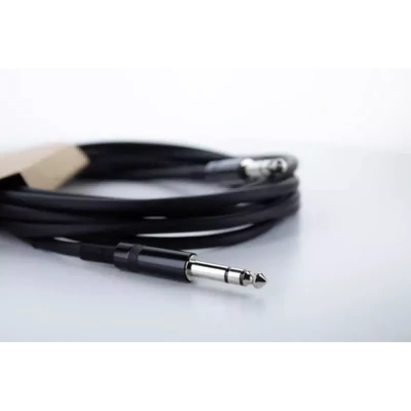 Cordial 14816 Stereo-Klinken-Audiokabel 6,3mm TRS auf 6,3mm TRS, 1,5m, Schwarz, Twisted Pair, PVC