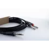 Cordial 14876 Audio-Y-Adapter-Kabel 6,3 mm Stereo-Klinke auf 2x 6,3 mm Mono-Klinke 1 m Schwarz