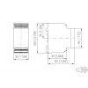 METZ Connect Phasenüberwachungsrelais 3x 200-480 V AC, 2 Wechslerkontakte, DIN-Schiene 11027170