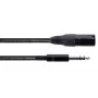 Cordial EM 1.5 MV XLR auf 6,3mm TRS Klinke Audiokabel 1,5m Schwarz 14811