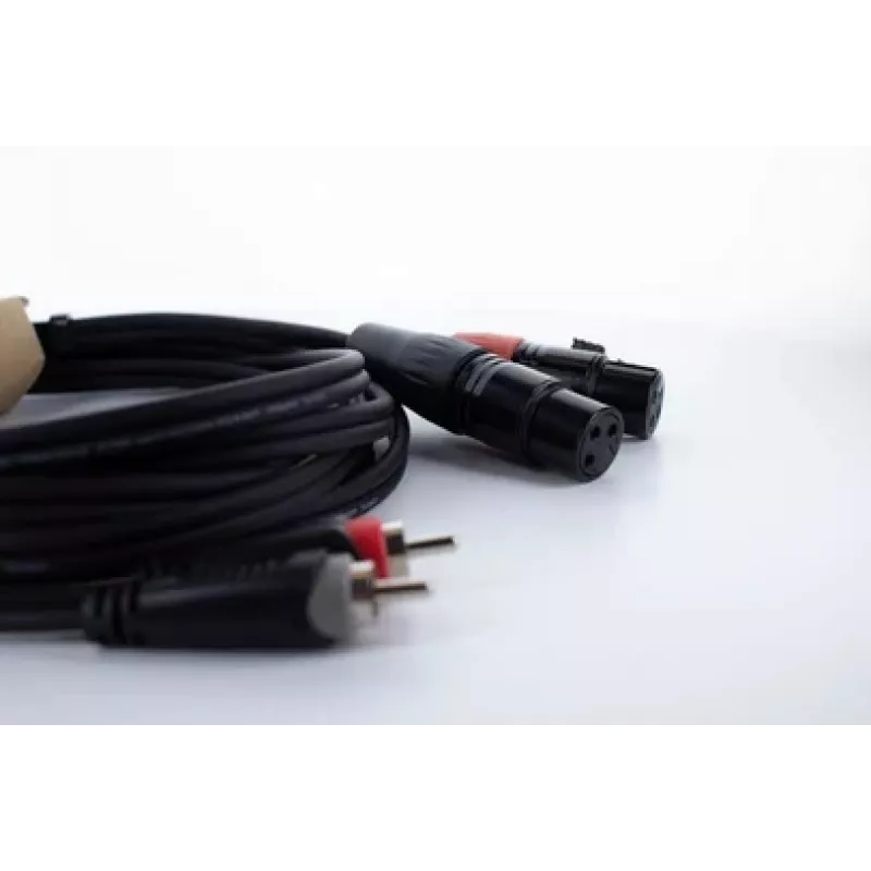 Cordial EU 1.5 FC XLR auf RCA Audiokabel 1,5m Schwarz 14852