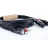 Cordial EU 1.5 FC XLR auf RCA Audiokabel 1,5m Schwarz 14852