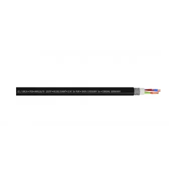 Cordial 15540 CAT 5e S/UTP Patchkabel, RJ45, 15 m, Schwarz, PUR-Mantel