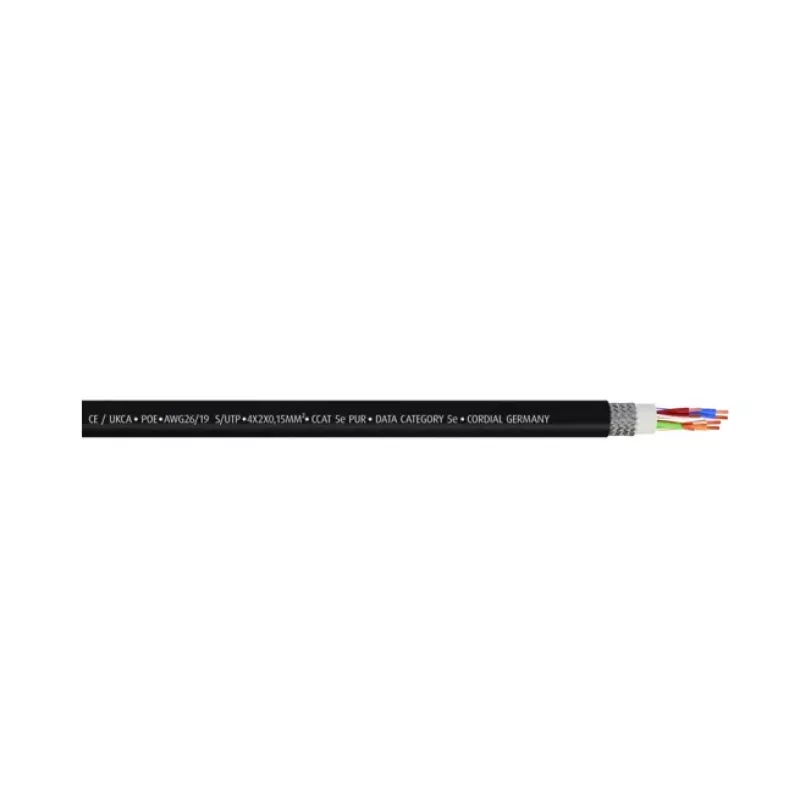 Cordial 15549 CAT 5e S/UTP Patchkabel, RJ45, 3 m, Schwarz, PUR-Mantel, Gigabit Ethernet