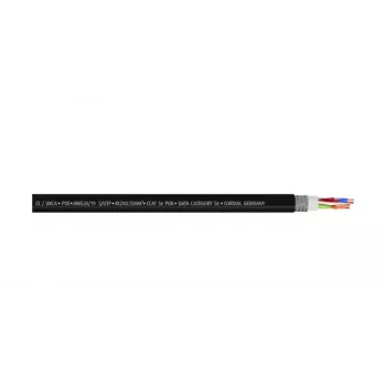 Cordial 15560 CAT 5e S/UTP Patchkabel, 5 m, PUR-Mantel, Schwarz