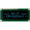 JOY-IT COM-OLED16X2 16x2 OLED Display-Modul, Weiß, I2C, SSD1306, Arduino & Raspberry Pi kompatibel
