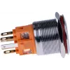 JOY-IT BUTTON22B-M-GR Taster (Schließer), 22mm, 250V AC 7A, 1 NO, IP67, IK10, Grün