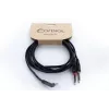Cordial 14866 Audio-Y-Adapter-Kabel 3,5 mm Stereo auf 2x 6,3 mm Mono 1 m Schwarz