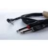 Cordial 14866 Audio-Y-Adapter-Kabel 3,5 mm Stereo auf 2x 6,3 mm Mono 1 m Schwarz