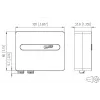 METZ OpDAT ADT VIK 2xLC-D OM4 Reinweiß RAL 9010 Glasfaser-Anschlagdose 1501107H02HC