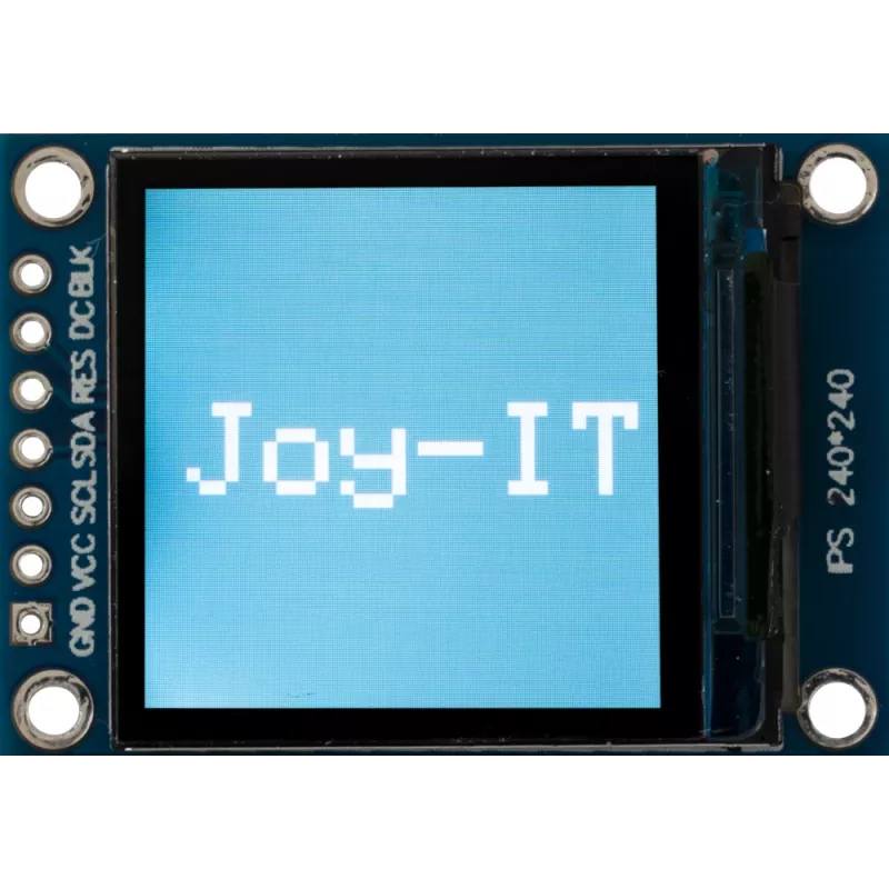 Joy-it 1,3 Zoll IPS TFT LCD Display Modul 240x240 mit SBC-Montagehalterung (SBC-LCD01)