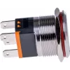 JOY-IT BUTTON22C-M-RD Taster Schalter 250V AC 15A SPST NO IP67 IK10 Rot