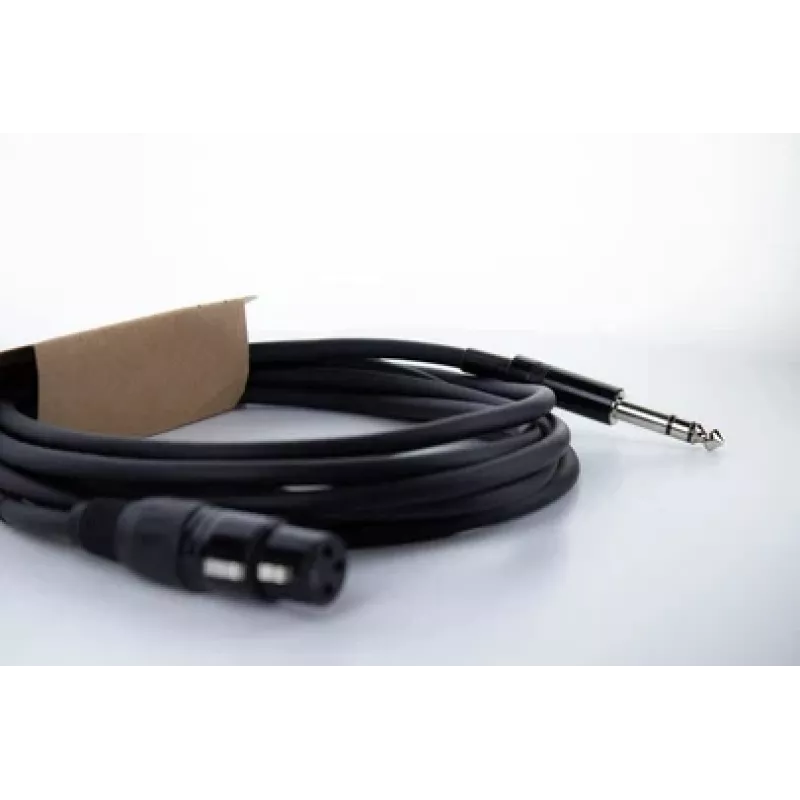 Cordial EM 3 FV XLR auf 6,3 mm TRS Klinkenkabel 3m Schwarz 14822