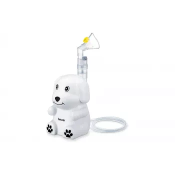 Beurer IH 24 Kids Kompressor-Vernebler mit Kinder- und Erwachsenenmasken, 3,16 µm Partikelgröße, 8 ml Füllvolumen, leiser Betrieb 60309