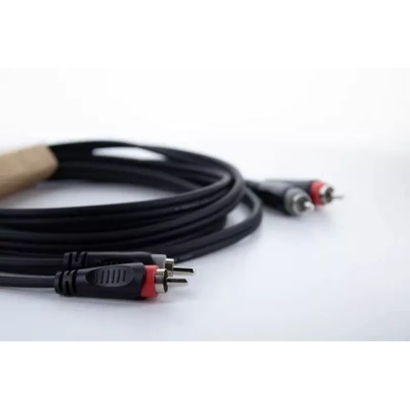 Cordial 14835 RCA Audiokabel 1m Schwarz Twin PVC