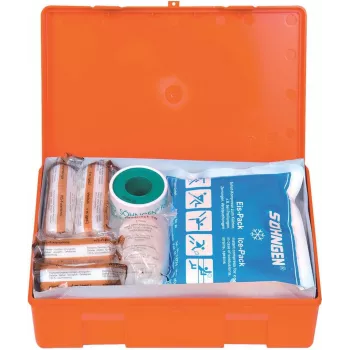 Söhngen DIN 13157 Erste-Hilfe-Kasten 3003045 Orange Schlagfestes ABS mit Wandhalterung