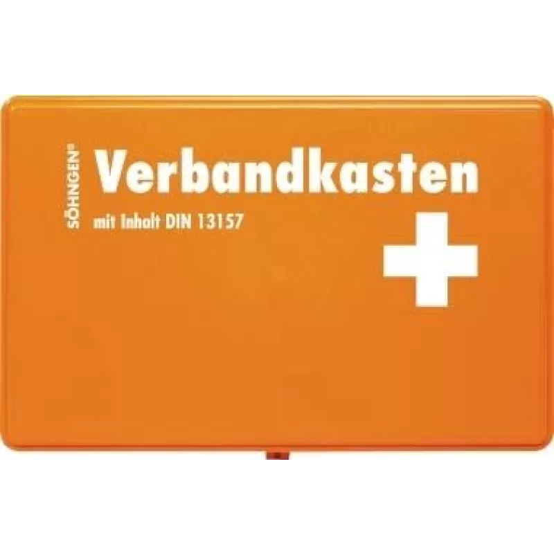 Söhngen DIN 13157 Erste-Hilfe-Kasten 3003045 Orange Schlagfestes ABS mit Wandhalterung